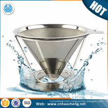 Food grade paper reusable stainless steel coffee filter/coffee dripper